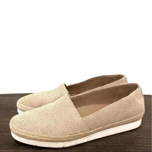 DONALD PLINER Shoes Women's Beige PARYN Espadrille Suede Flats Loafers